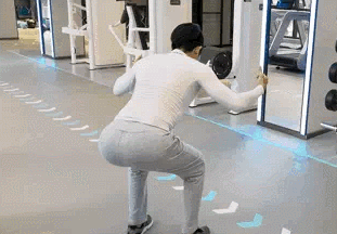 靠墙站立示意图